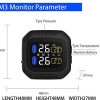 سنسور و نمایشگر باد لاستیک موتور سیکلت TPMS بی سیم برند invtek - Image 2