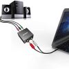 مبدل صوتی Stereo RCA دو جهته برای بلندگوی چند رسانه ای 5.1 برند SGEYR - Image 2