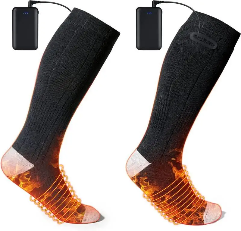 جوراب حرارتی با باتری 4500 میلی آمپر زنانه و مردانه heating socks