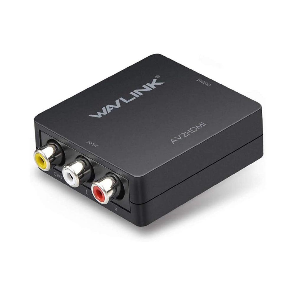 مبدل آداپتور صوتی تصویری AV 1080p 3RCA به HDMI CVBS برند WAVLINK