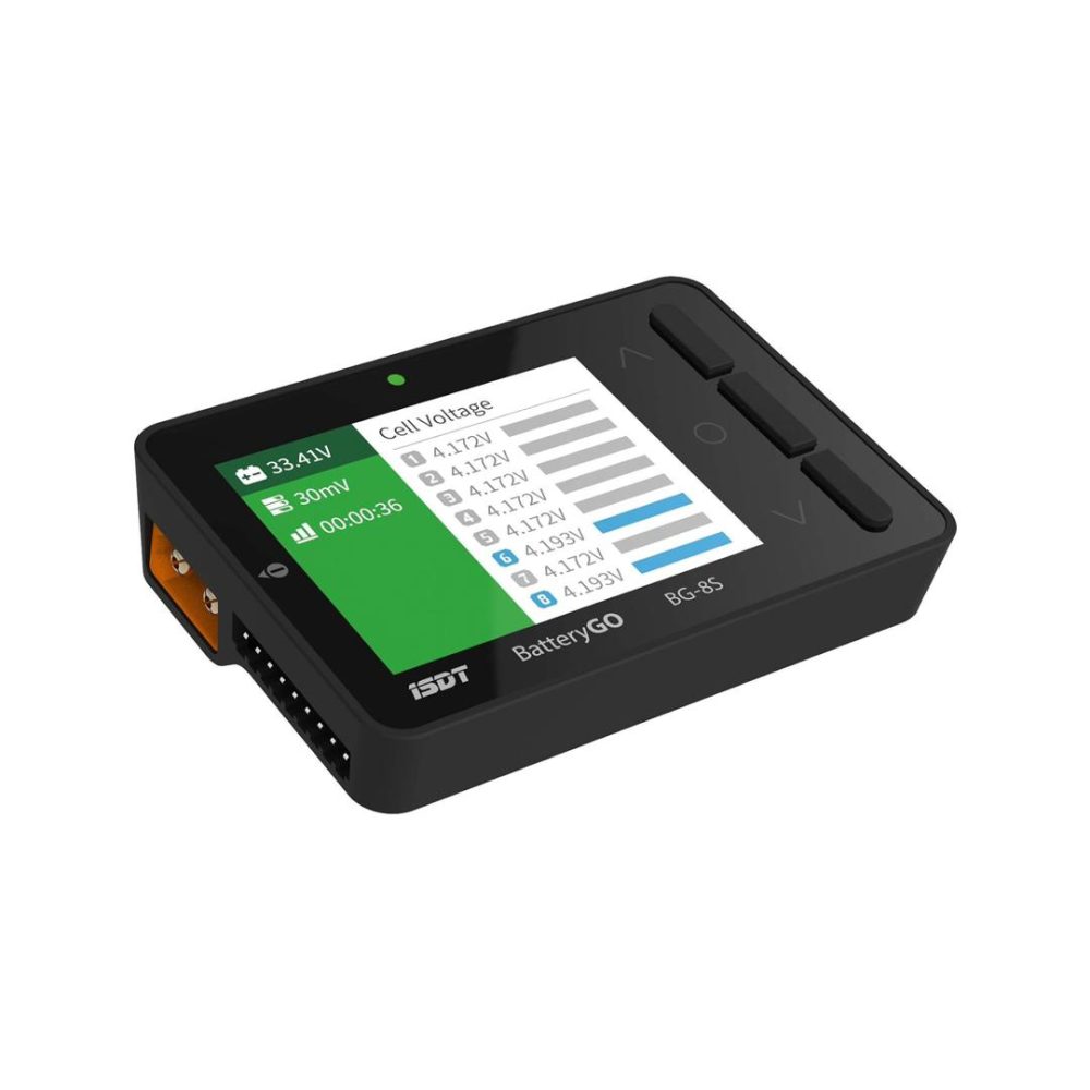 باتری سنج دیجیتال برای LiPo/Life/Li-ion/NiMH/Nicd برند ISDT BattGo مدل BG-8S