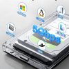 محافظ هارد اکسترنال شفاف USB 3.0 به SATA III برای هارد SSD 7 میلی متری/9.5 میلی متری برند POSUGEAR - Image 6