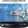 فیلتر کی اند اف K&F Concept 82mm Variable Fader ND2-ND32 ND filter and CPL Circular Polarizing filter 2 in 1 - Image 4