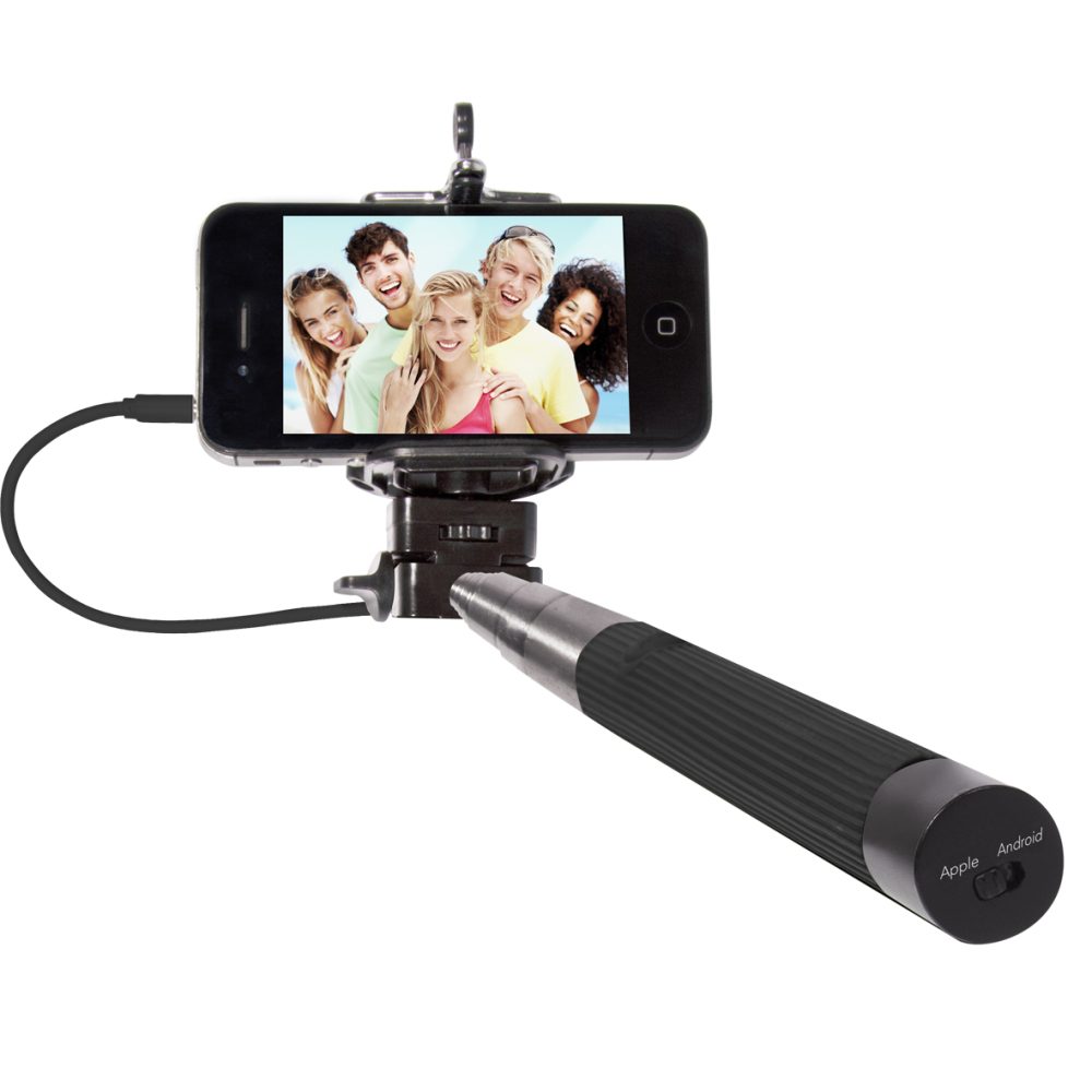 مونوپاد Stick™ Selfie Stick با دکمه عکس برای اندروید و آیفون با جک 3.5