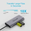 هاب 7 پورت USB-C برند QGeeM - Image 5