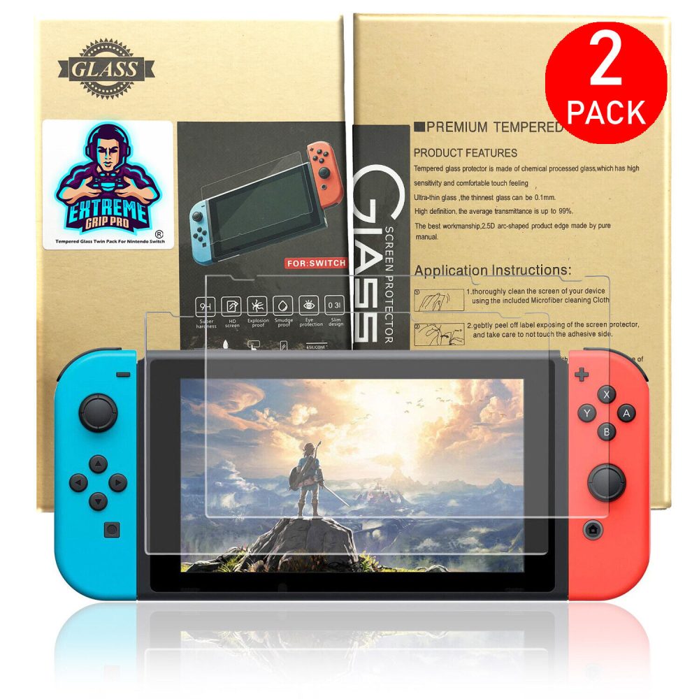 گلس و محافظ نمایشگر نینتندو سوییچ پک دو عددی Nintendo Switch