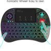 کیبورد مینی Rii X8 بی‌سیم قابل حمل با ماوس پد لمسی RGB باتری قابل شارژ برای Android TV Box/Mac/PC/Nvidia Shield - Image 6