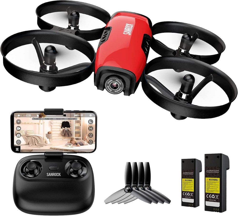 کوادکوپتر مینی با دوربین 720P WiFi FPV برند Sanrock