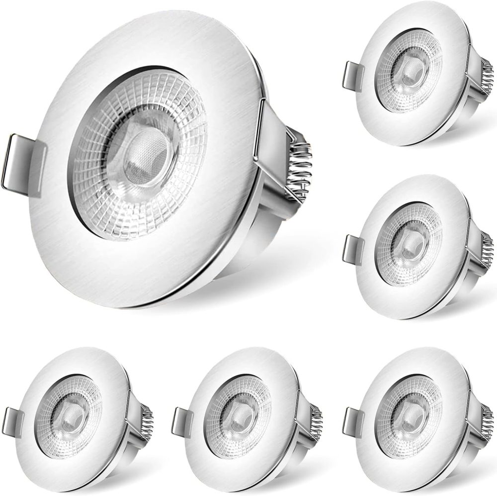 چراغ توکار سقفی 4000K LED سفید خنثی IP44 (6عددی) برند wowlite