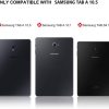قاب محافظ  کیبورد ژله‌ای با نور پس زمینه برای Samsung Galaxy Tab A 10.5 2018 - Image 3