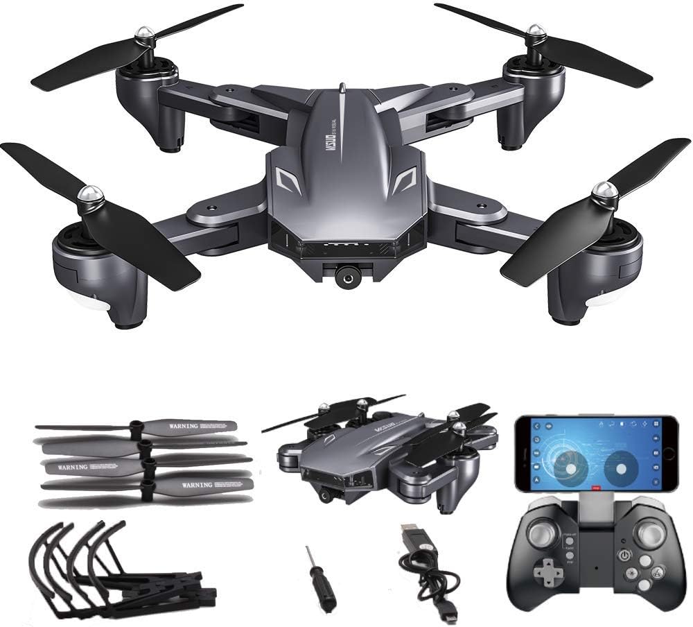 کوادکوپتر با دوربین دوگانه  1080P wifi RC برند Visuo XS816