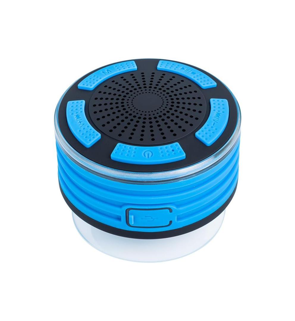 اسپیکر ضدآب قابل حمل بلوتوثی با صدای super Bass HD و نور LED برند CJC