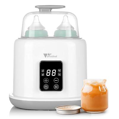 گرمکن دوبل شیشه شیر نوزاد 6 در 1 فاقد BPA برند Amzdeal