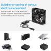فن 80 میلی‌متری 12 ولتی 3 سرعته، فن Case Fan سازگار با رایانه / PS / کابینت AV / روتر چند طرفه برند ELUTENG - Image 6
