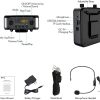 تقویت کننده صدای قابل حمل، بلندگوی سیستم PA شارژی 2800 میلی آمپری بلوتوثی برند Giecy - Image 2