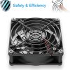فن 80 میلی‌متری 12 ولتی 3 سرعته، فن Case Fan سازگار با رایانه / PS / کابینت AV / روتر چند طرفه برند ELUTENG - Image 5