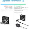 فن 80 میلی‌متری 12 ولتی 3 سرعته، فن Case Fan سازگار با رایانه / PS / کابینت AV / روتر چند طرفه برند ELUTENG - Image 4