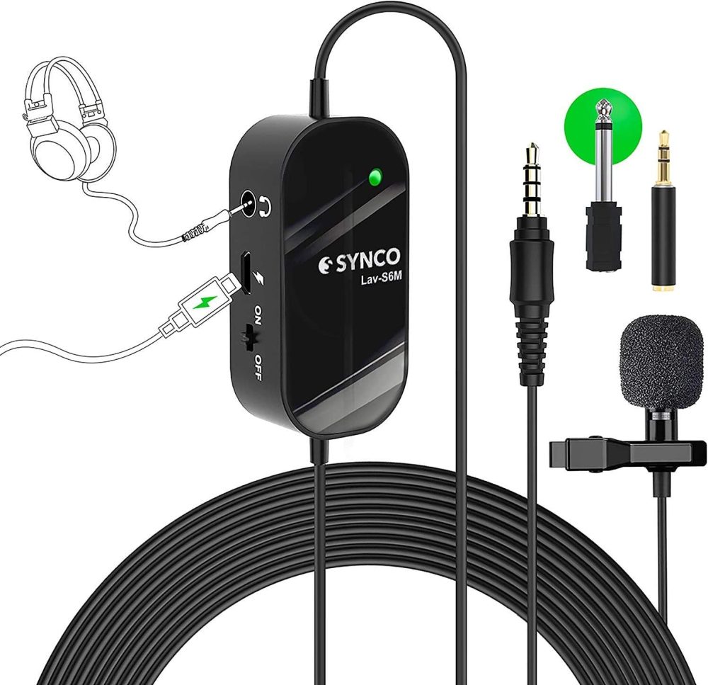 میکروفون خازنی درگاه مانیتور صوتی، پشتیبانی از میکروفون شارژ USB، کاهش نویز برند SYNCO