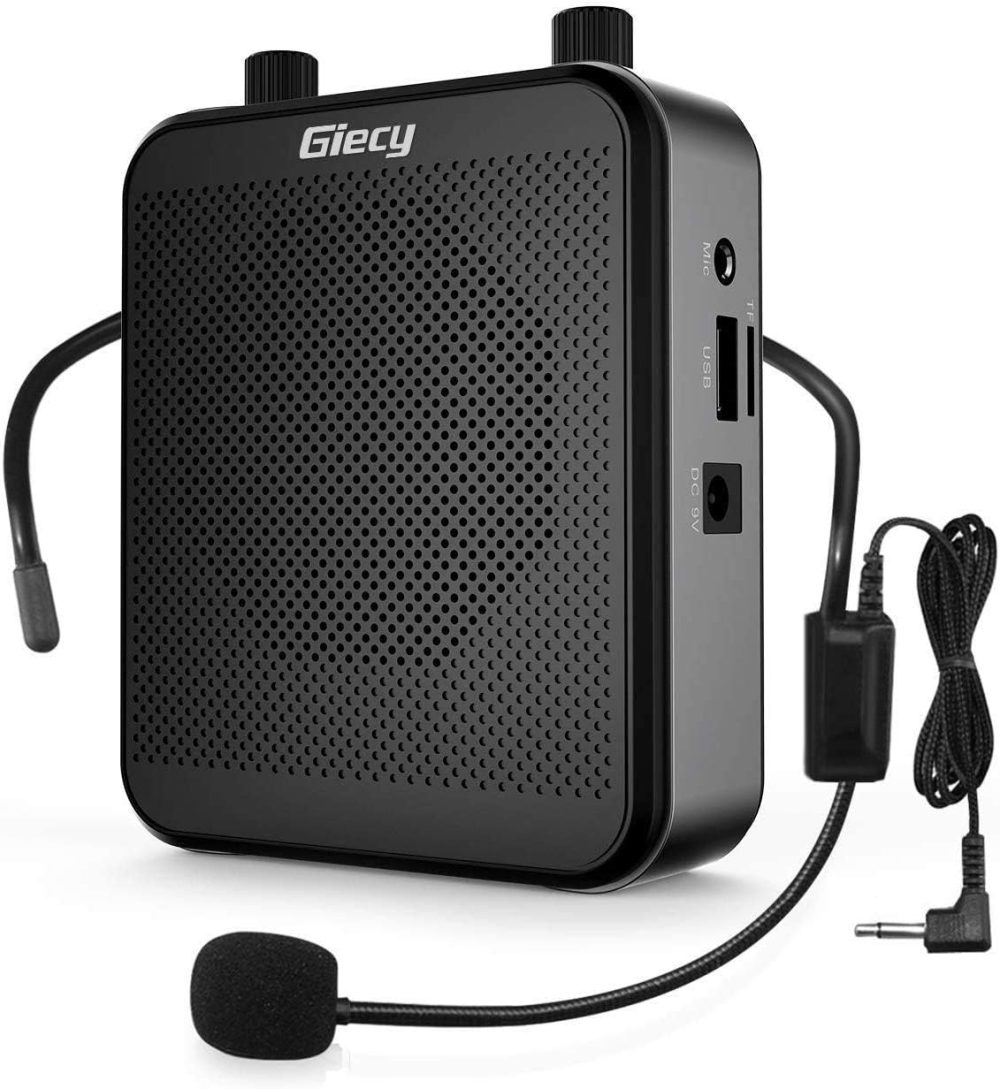 تقویت کننده صدای قابل حمل، بلندگوی سیستم PA شارژی 2800 میلی آمپری بلوتوثی برند Giecy