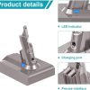 باتری جاروشارژی دایسون سازگار با Dyson V7 SV11 Motorhead Animal Trigger HEPA Car+Boat Absolute برند ARyee - Image 5