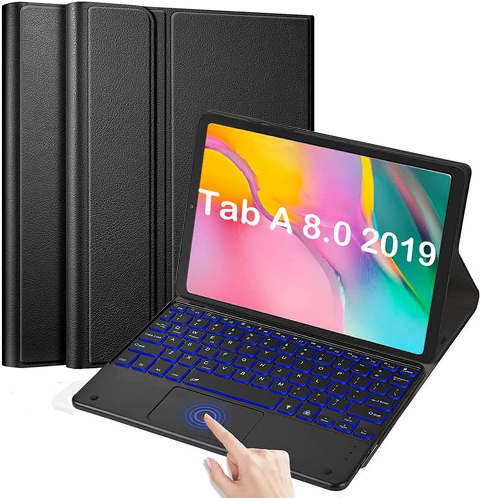 قاب محافظ با کیبورد لمسی جداشونده برای سامسونگ گلکسی تب A 8.0 2019 SM-T290 / SM-T295 برند QYiiD