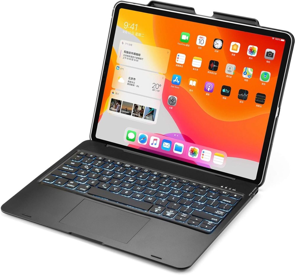 کیبورد بلوتوثی هوشمند آیپد 10.2 اینچی برند smart مدل ACIPD11 (رنگ مشکی)